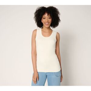 Fashion Women's Top Sz XS Wardrobe Builders ButterSoft Tank White A694116